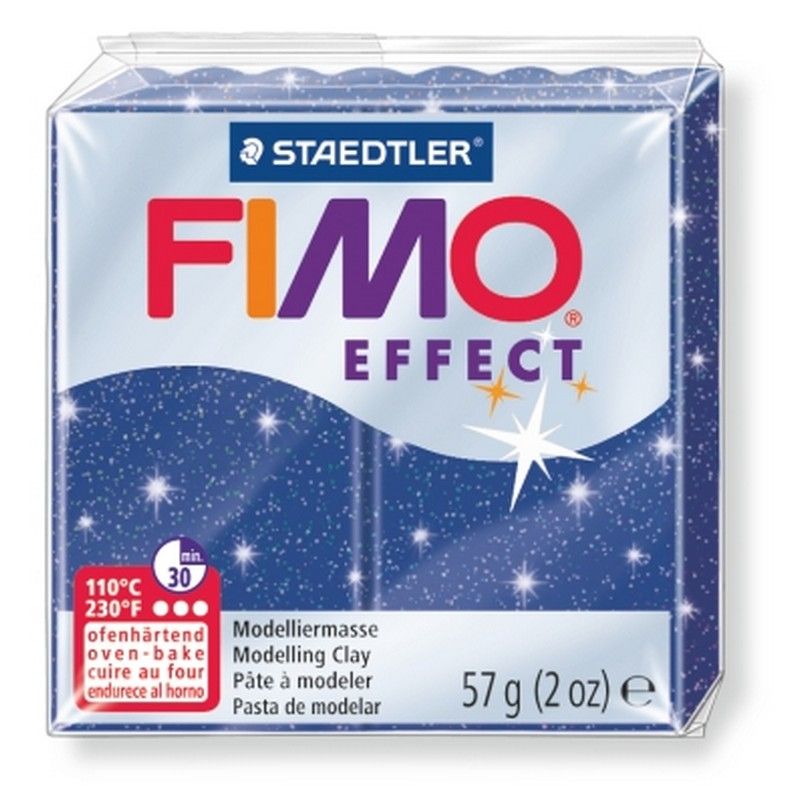 Glitter blue - 302 Fimo