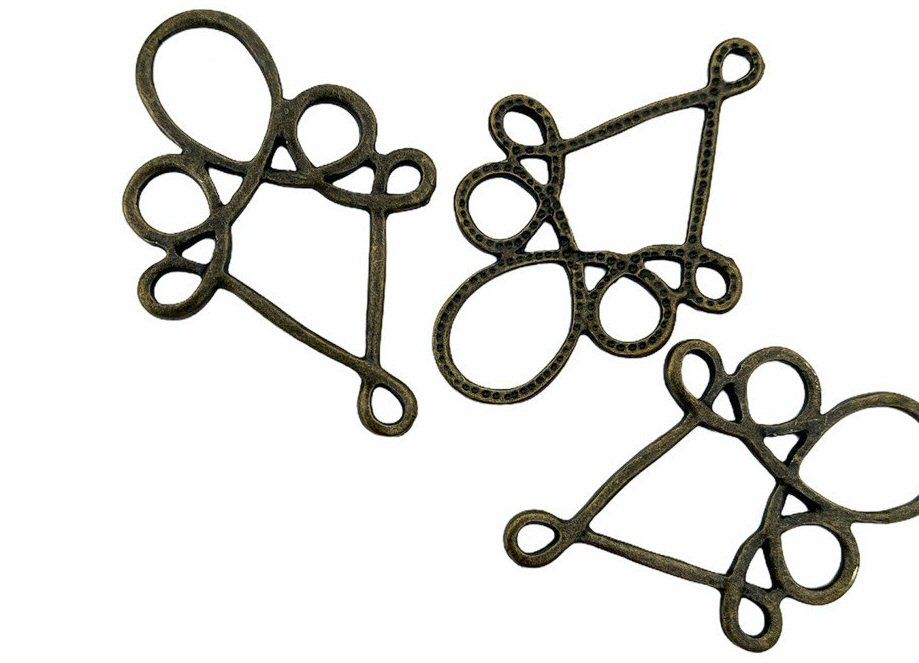 brass loop pendants
