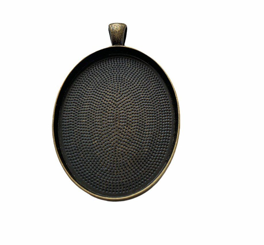 bronze  style oval plain bezel - B7