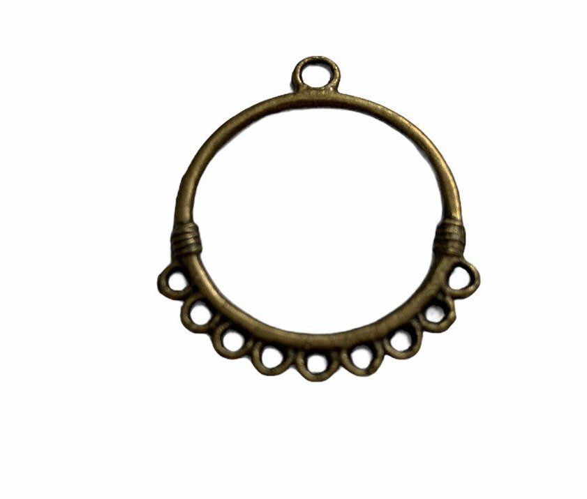 bronse style circlar frame with 9 holes-F5