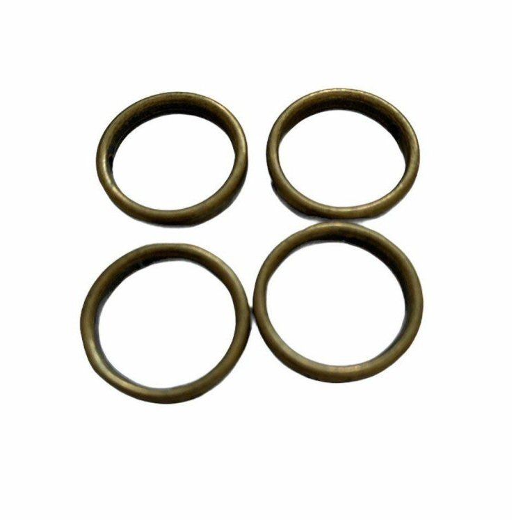 bronze style  joiner rings - E11