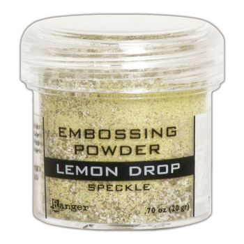 ranger embossing powder Lemon Drop Speckle
