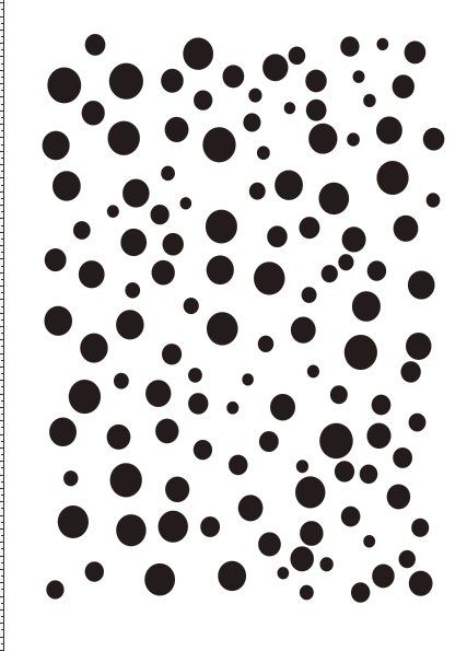 Random dots stencil