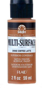 Coffee Latte Multi-surface acrylic paint by Plaid