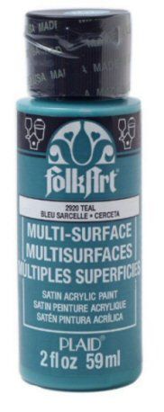 Teal Multi-surface acrylic paint by Plaid