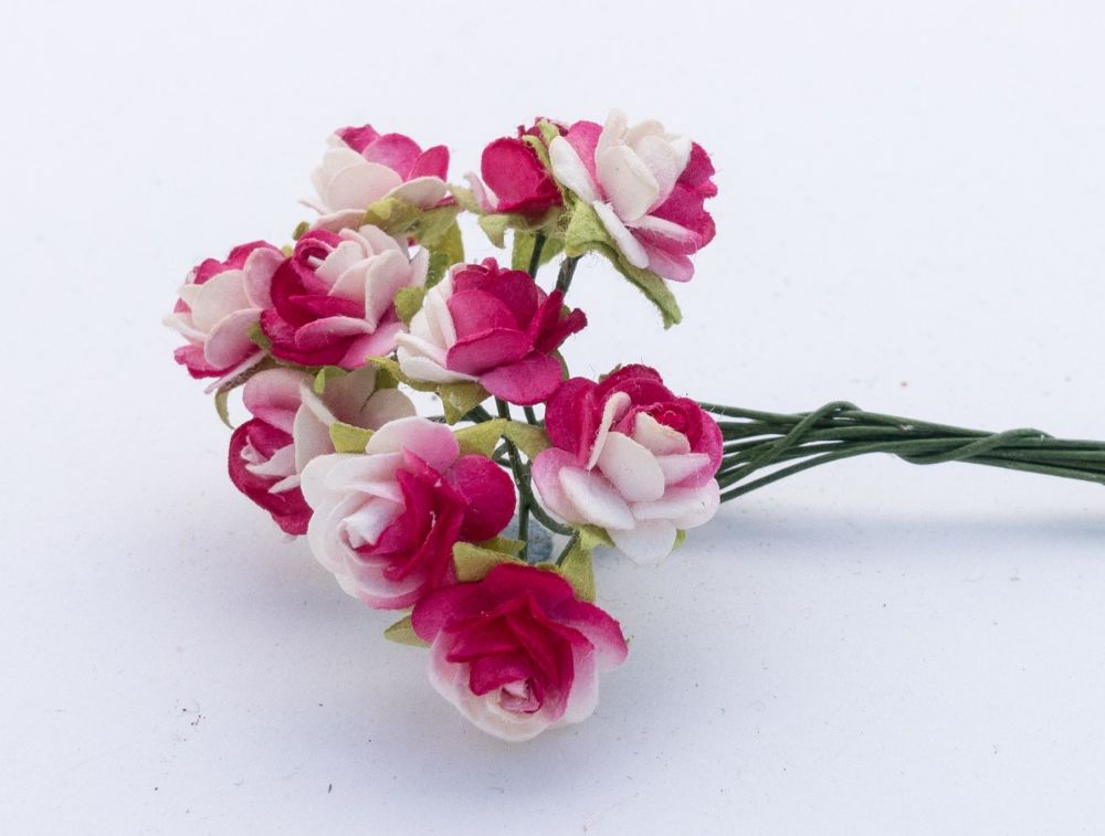 Fuschia and white roses 2.23