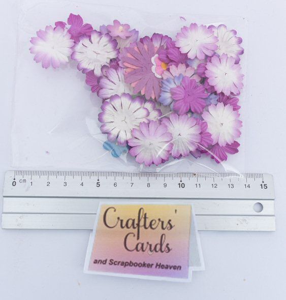 50 x flower petals lilac mix 3.02