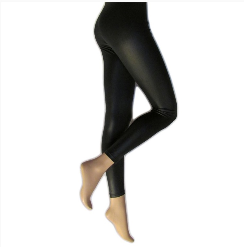 Silky Leather Look Leggings