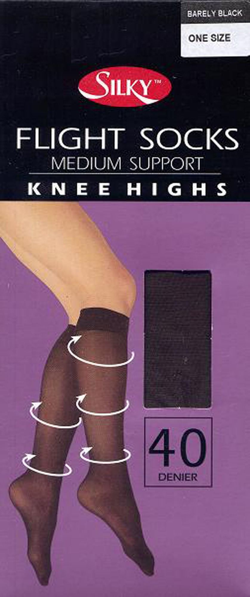 Silky Travel Socks in Barely Black shade