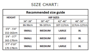 satintopsizechart