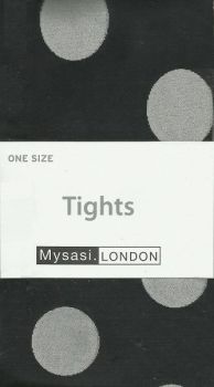 Mysasi Black Tights with White Spots