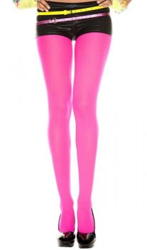 Music Legs 70 Denier Opaque Tights in Hot Pink