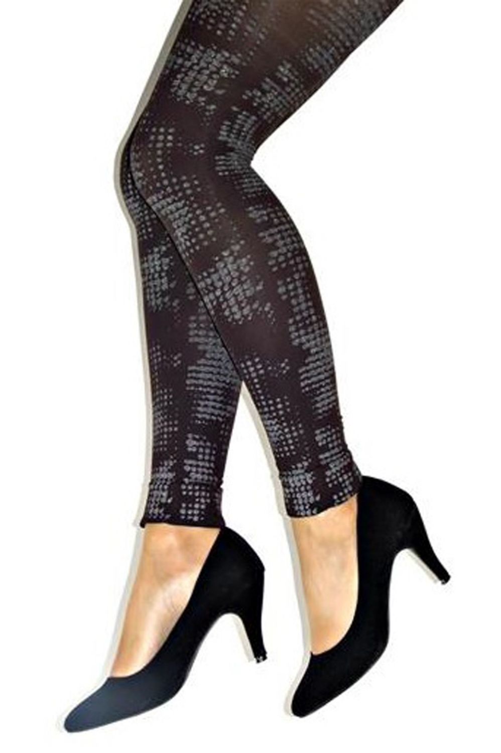 Gipsy Lurex Print Footless Tights