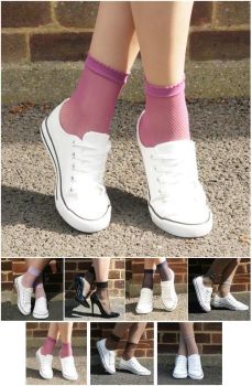 Gipsy Fishnet Ankle Highs in various shades