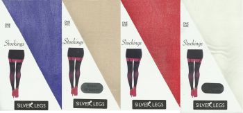 Silver Legs 15 Denier Stockings in 4 shades One Size