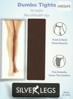 Silver Legs Dumbo Tights in Chocolate