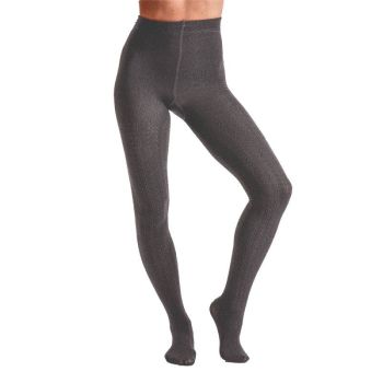 Couture 200 denier Cable Fleece tights in Grey 