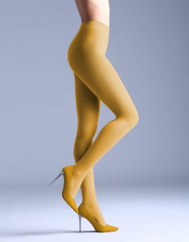 Giulia Samba 40 Denier Tights in Yellow Moon shade