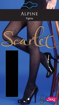 Silky Alpine Opaque Tights in Black 2 sizes
