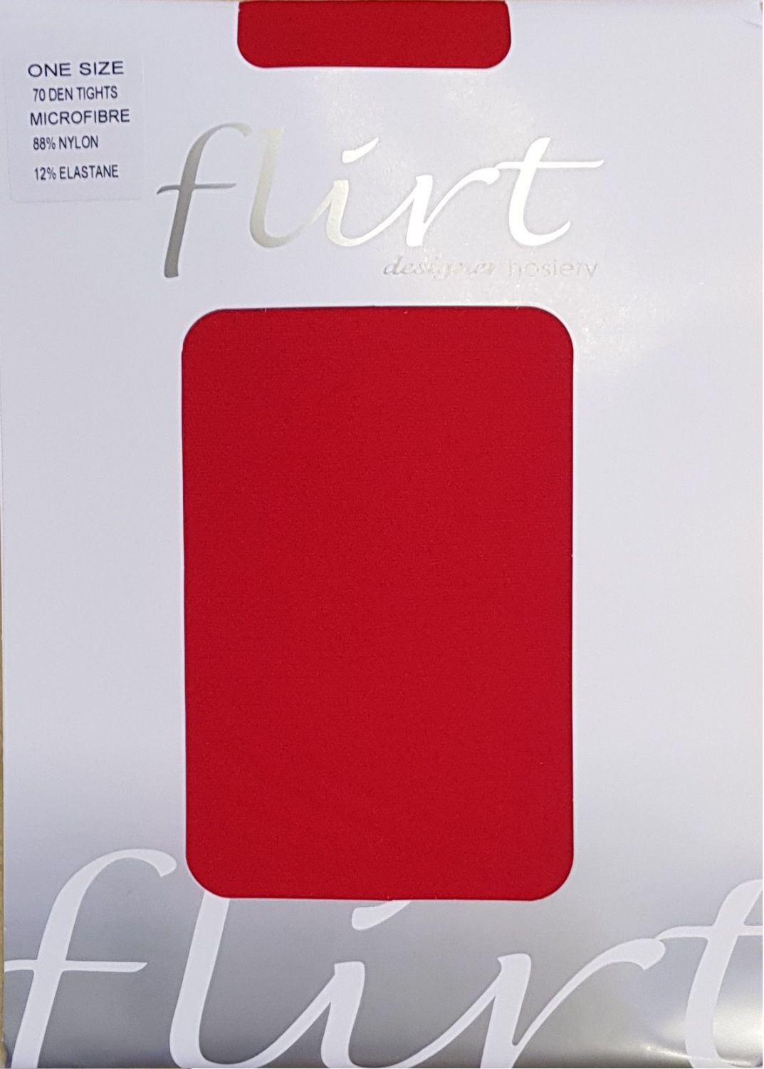 Flirt 70 Denier Tights in Red one size