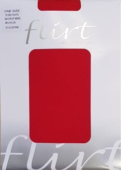 Flirt 70 Denier Tights in Red one size