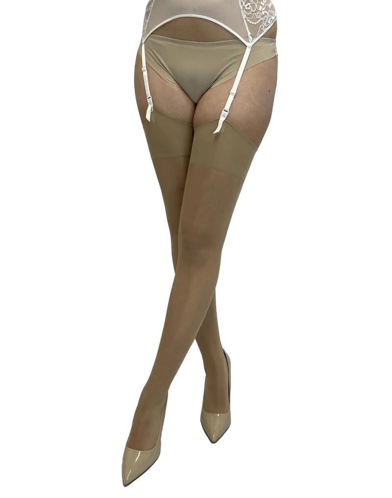 Pamela Mann Sheer Shine Stockings in Beige