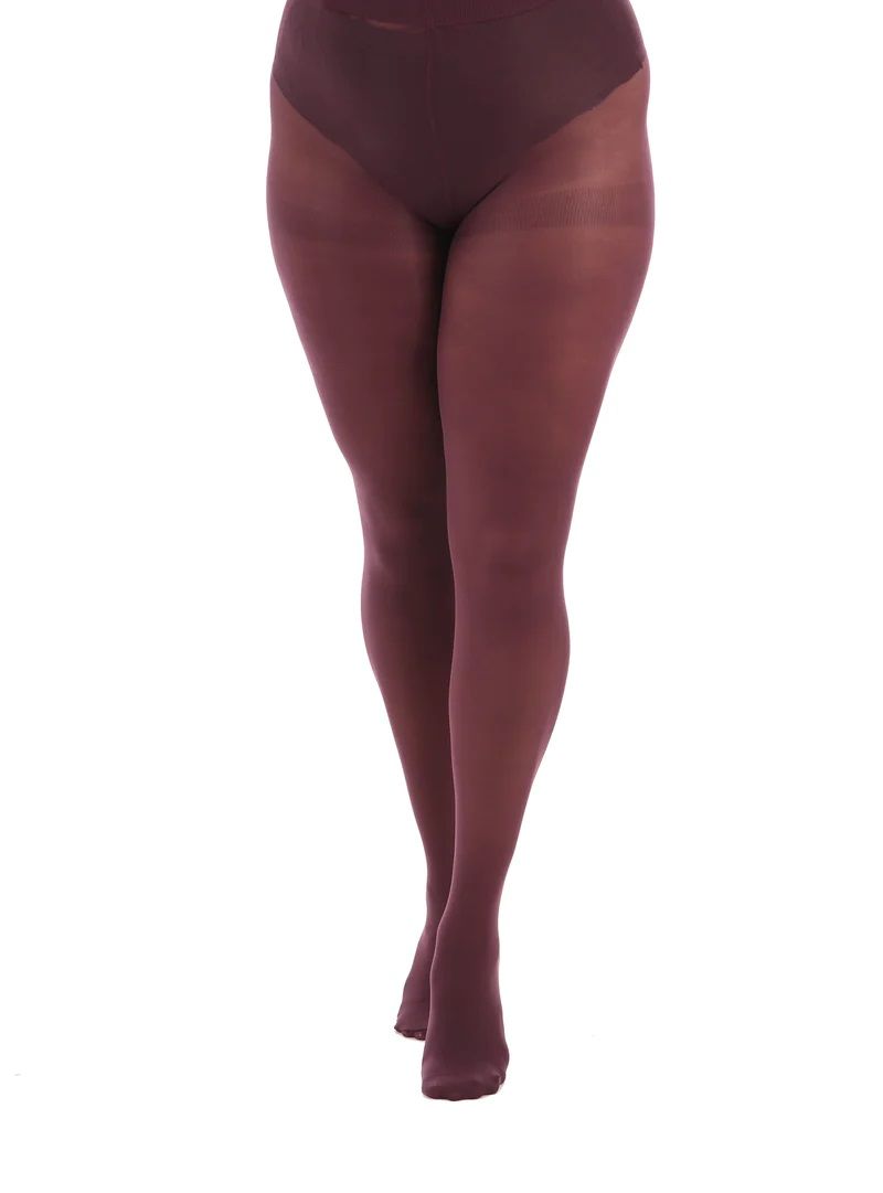 Pamela Mann 50 Denier Opaque Tights in Damson One Size