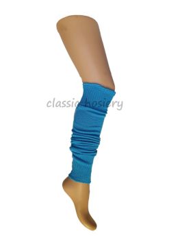 Silver Legs 60cm Leg Warmers in Neon Turquoise