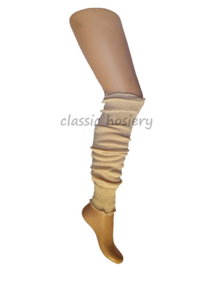 Silver Legs 60cm Leg Warmers in Cream