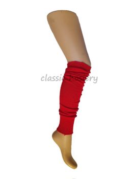 Silver Legs 60cm Leg Warmers in Red