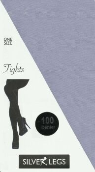 Silver Legs 100 Denier Tights in Lilac