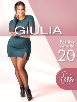 Giulia Black Polka Dot Positive Amalia Tights in Black