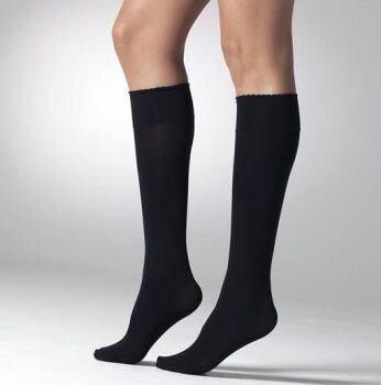 Gipsy 60 Denier Knee Highs in Black 2 Pair Pack