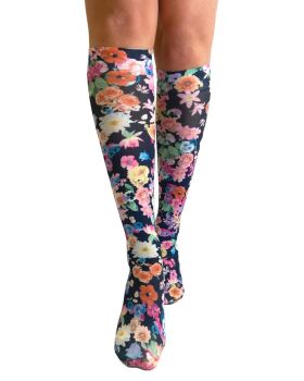 Pamela Mann Midnight Garden Printed Knee Highs