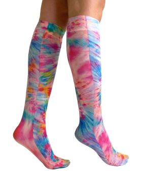 Pamela Mann Tie Dye Printed Knee Highs