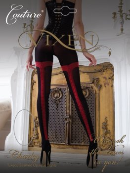 Couture Charley Tuxedo seam Opaque Tights