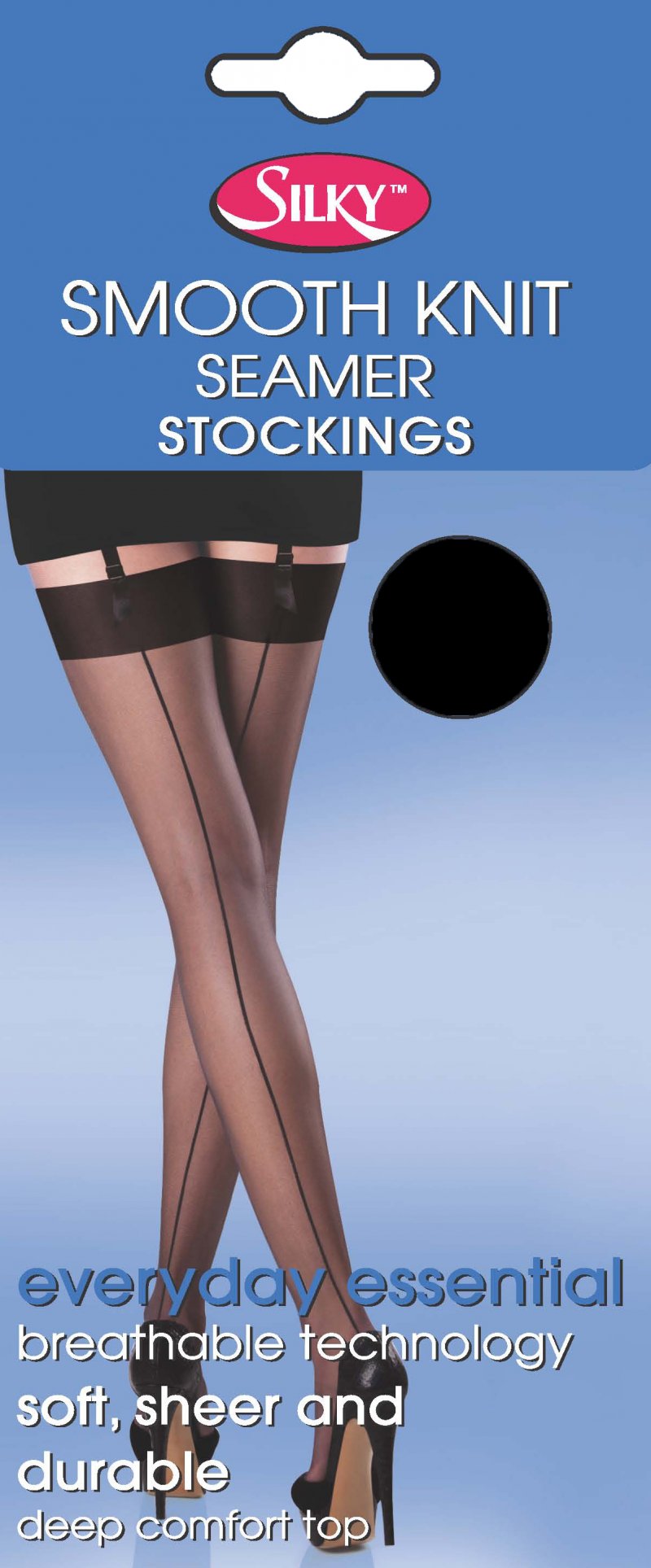 Silky Smooth Knit Seamed Stockings