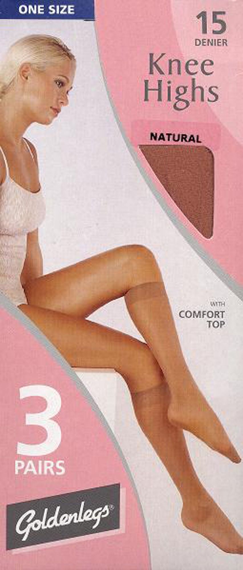 Goldenlegs 3 Pairs 15 Denier Knee Highs