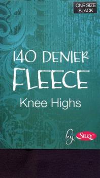 Silky 140 Denier Knee Highs in Black Shade