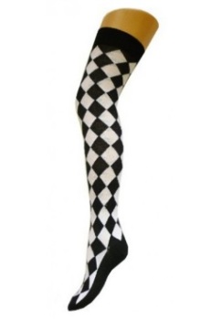 Flirt Harlequin Over Knee socks