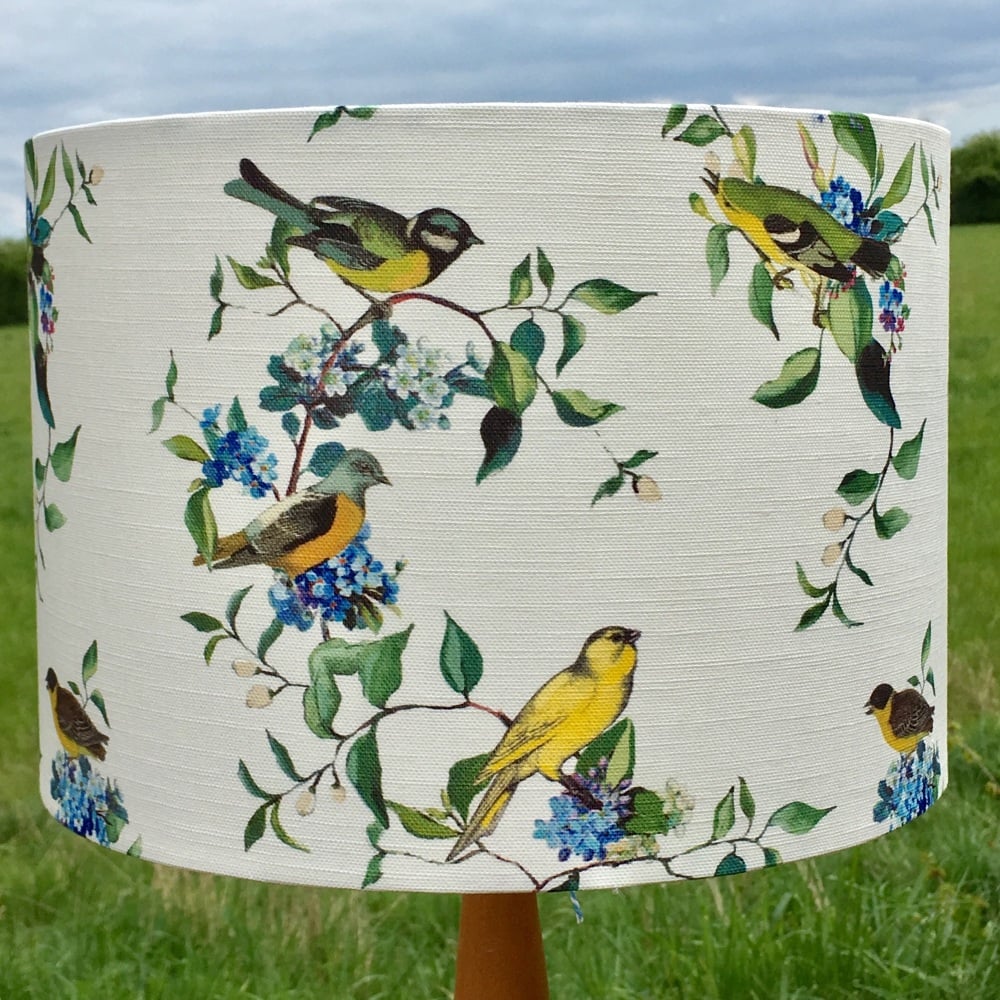 Lampshade- Little Birds and Forget -me-Nots