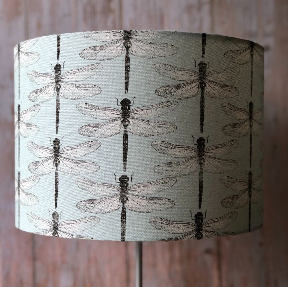 Lampshade - Linen Dragonfly - Duck Egg