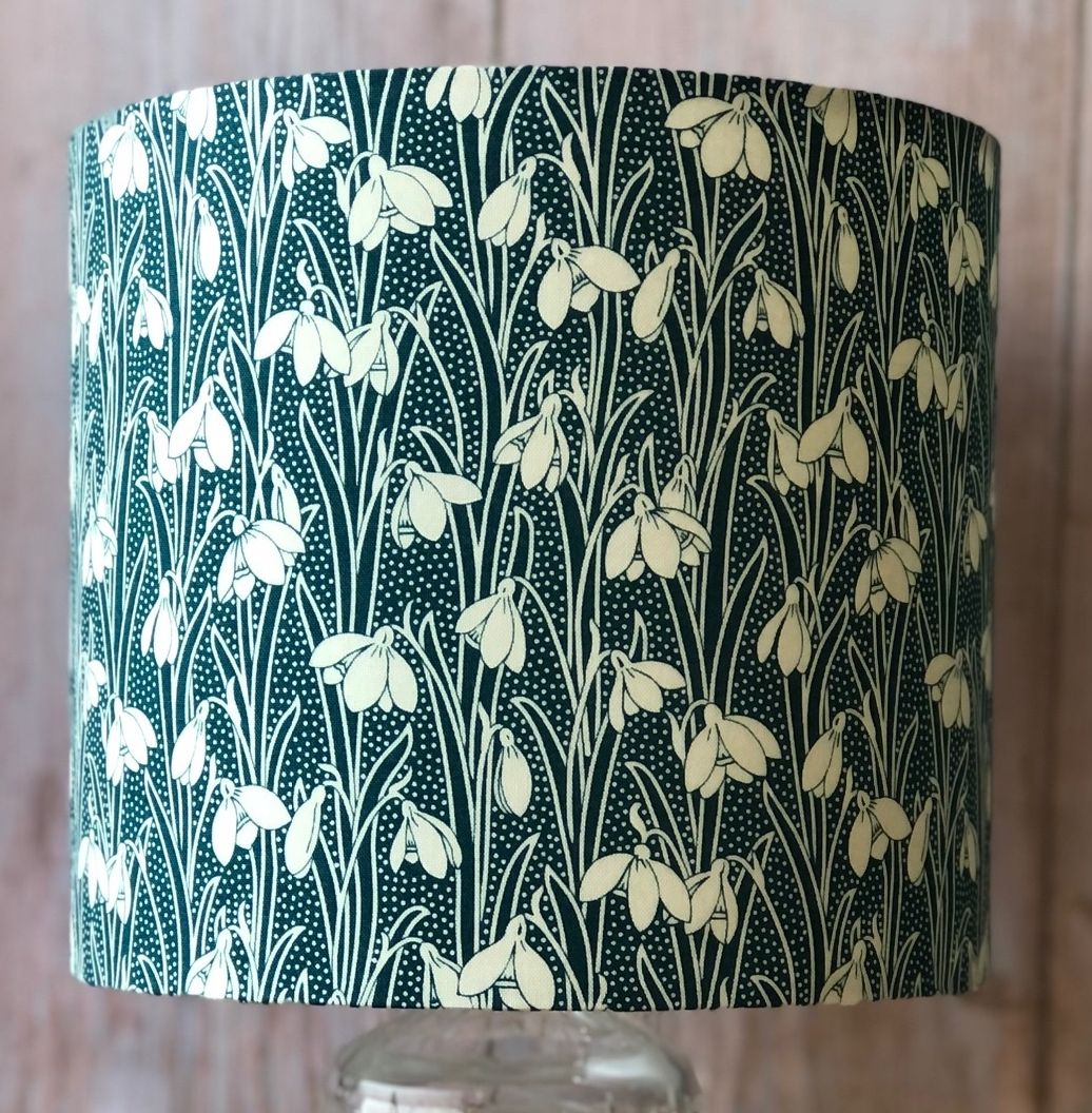 Lampshade - Snowdrop - Forest Green