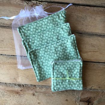 Large Pack Cotton Washable Make Up Pads - Meadow Sage