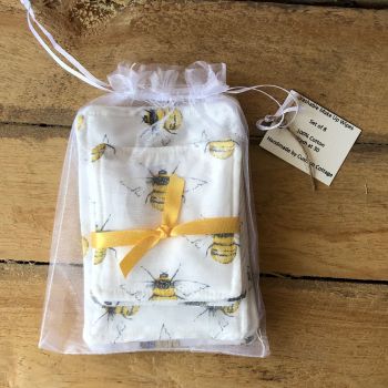 Large Pack Cotton Washable Make Up Wipes - Bees White