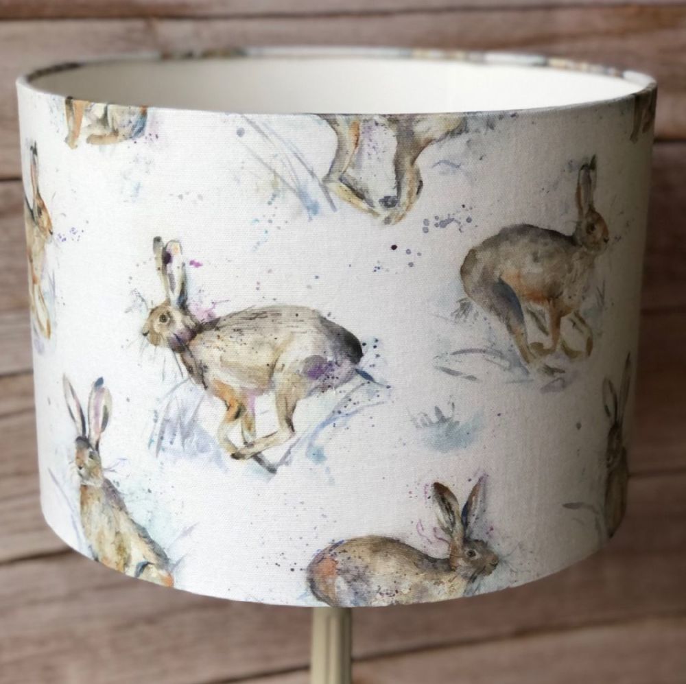 Lampshade - Voyage Fabric - Hurtling Hare