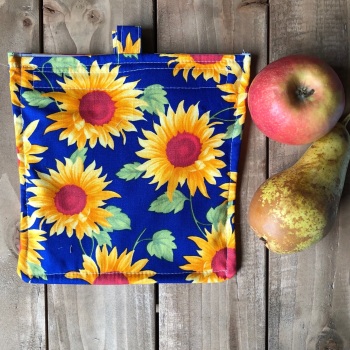 Washable Snack and Sandwich Bag - Sunflowers