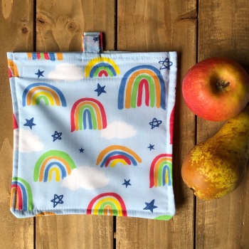 Washable Snack and Sandwich Bag - Rainbows