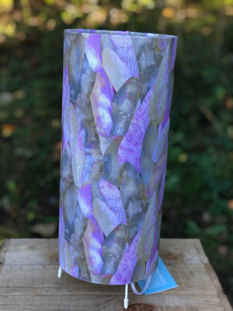 Cylinder Table Lamp - Dragonfly Wings