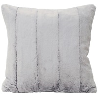Luxury Faux Fur Cushion - Grey